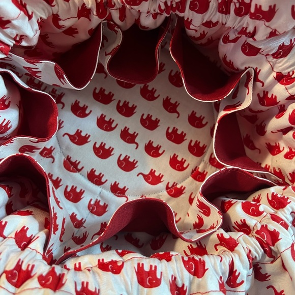 HANDMADE DELTA SIGMA THETA DRAWSTRING JEWELRY POUCH - Picture 5 of 5